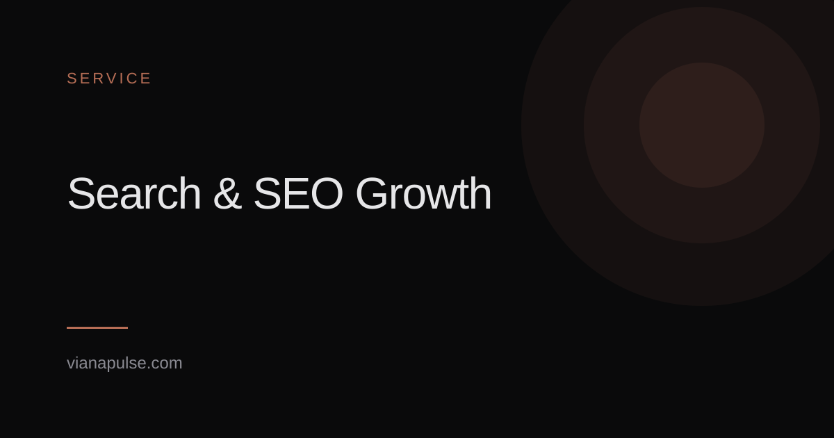 Search & SEO Growth visual